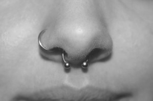 Piercing no Nariz