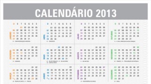 Calendário 2013