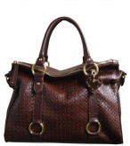 Bolsa de couro marrom