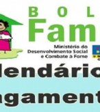 O calendário distribui as datas de pagamento