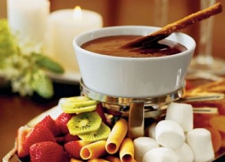 fondue de chocolate