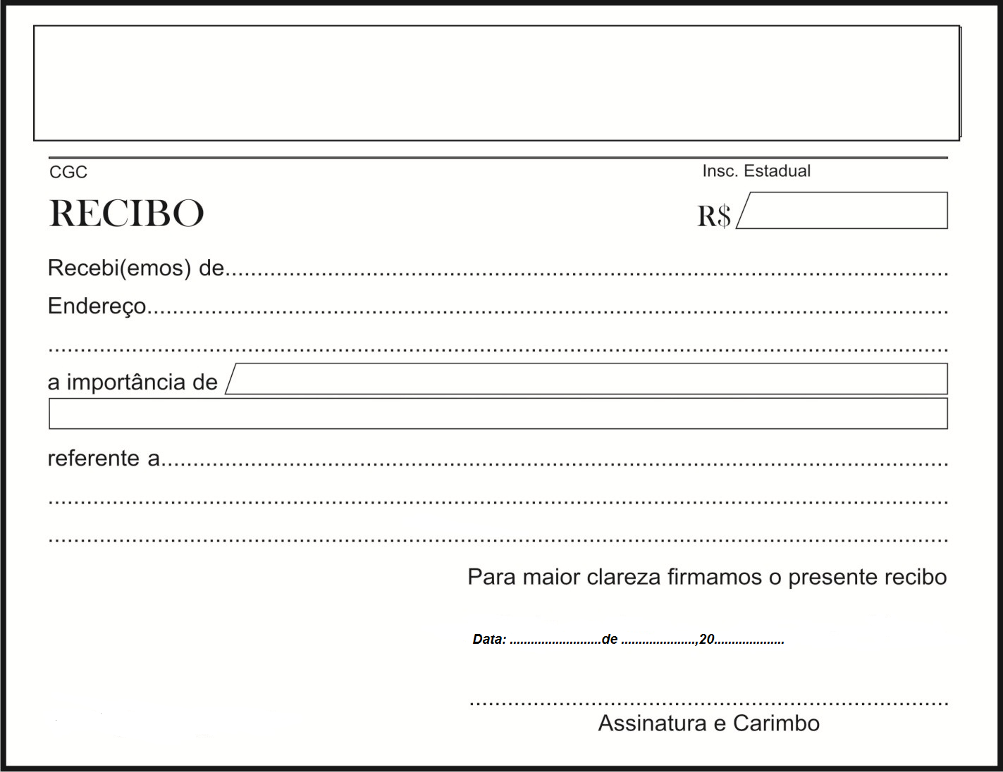 Modelo De Recibo Em Pdf Para Imprimir Image To U 2703