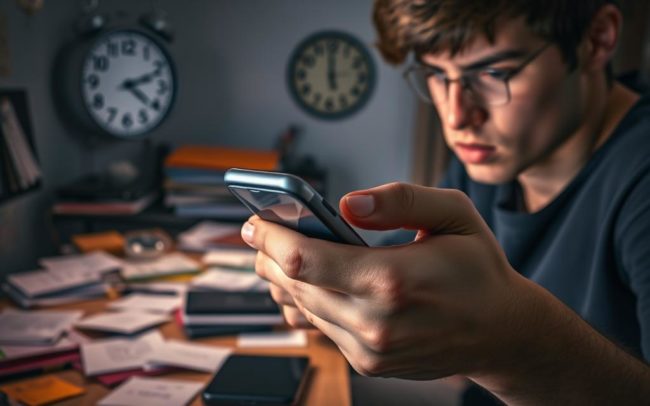 definição vício em celular